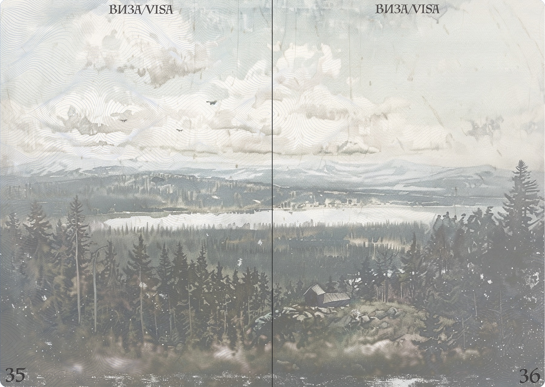 Passport pages and layout 17