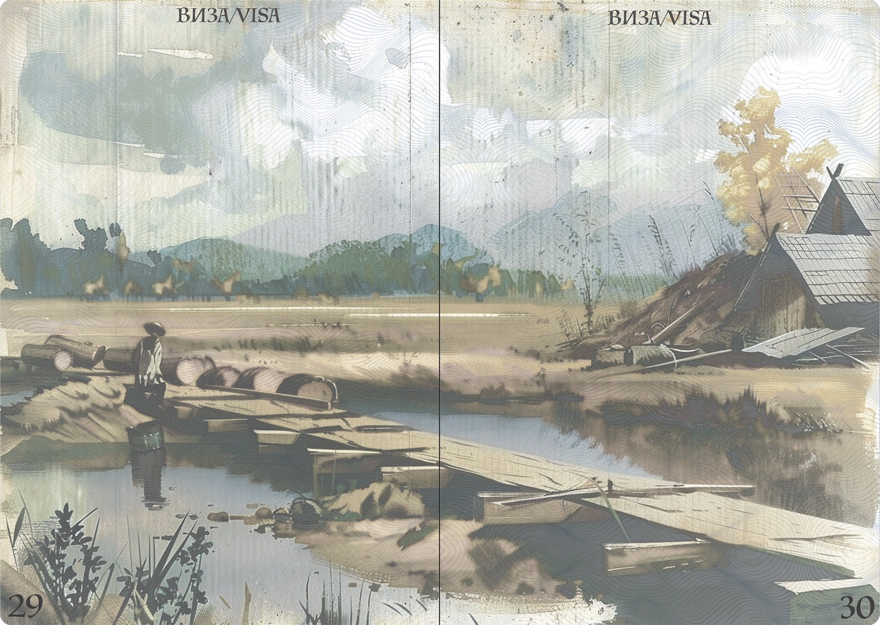 Passport pages and layout 14