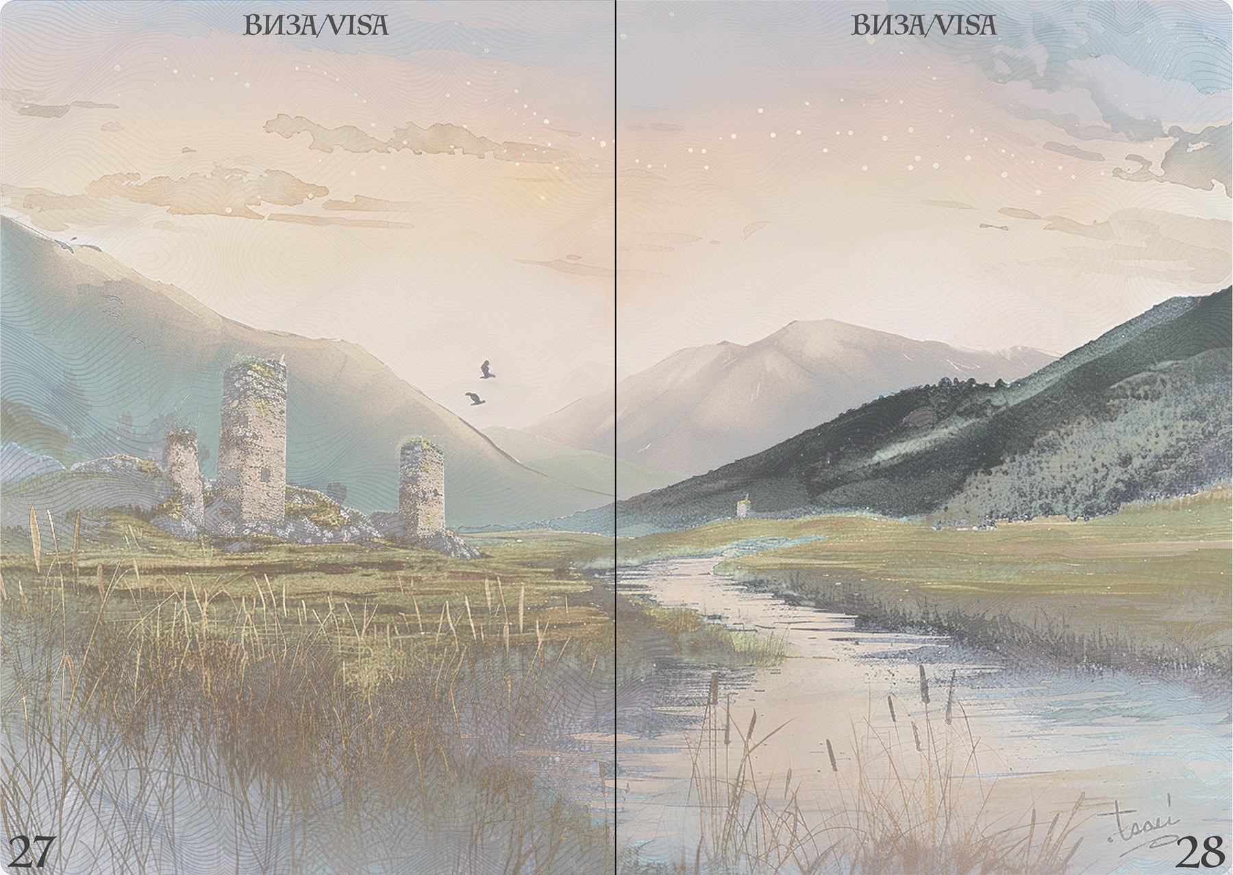 Passport pages and layout 13