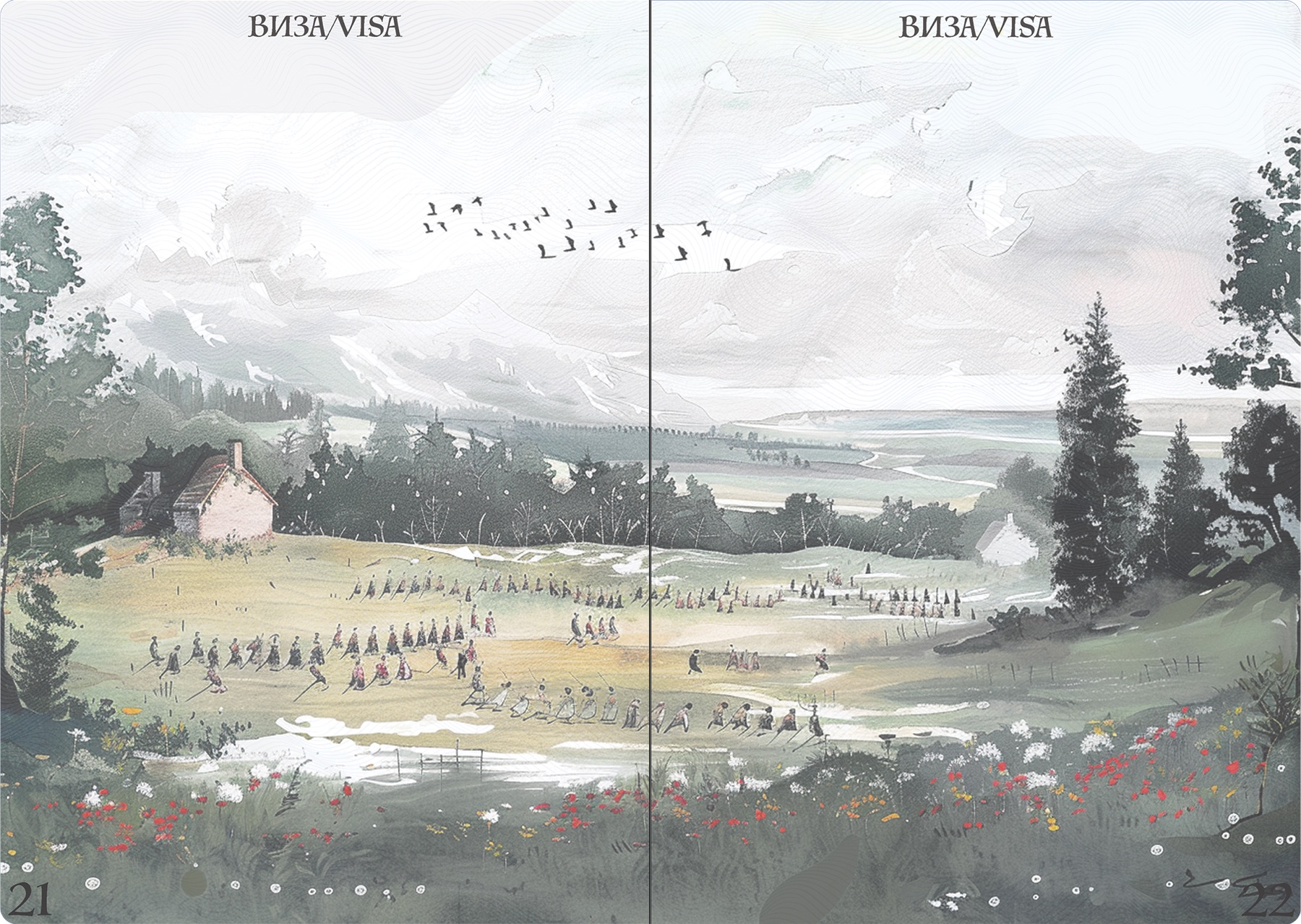 Passport pages and layout 10