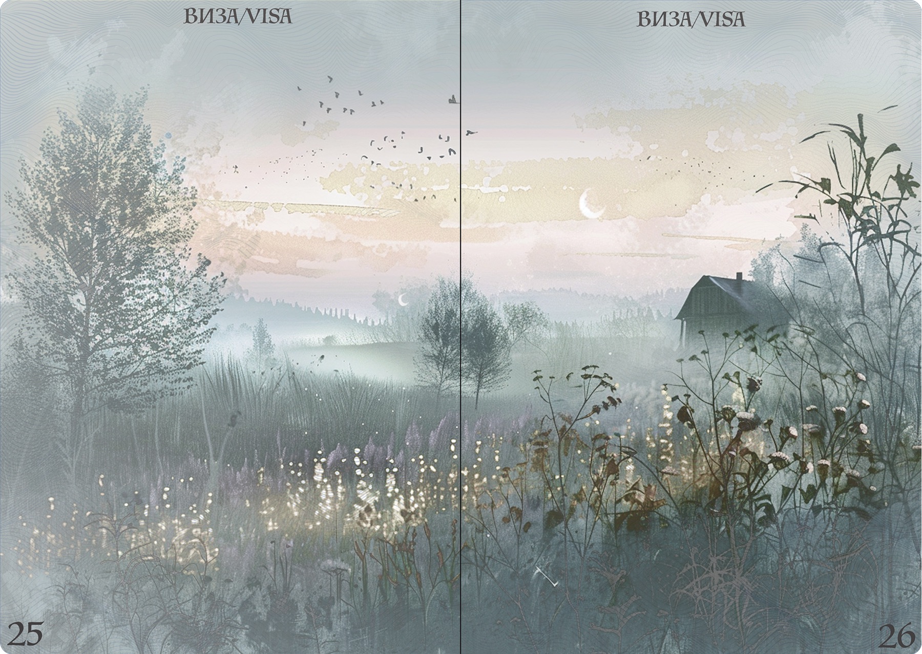 Passport pages and layout 12