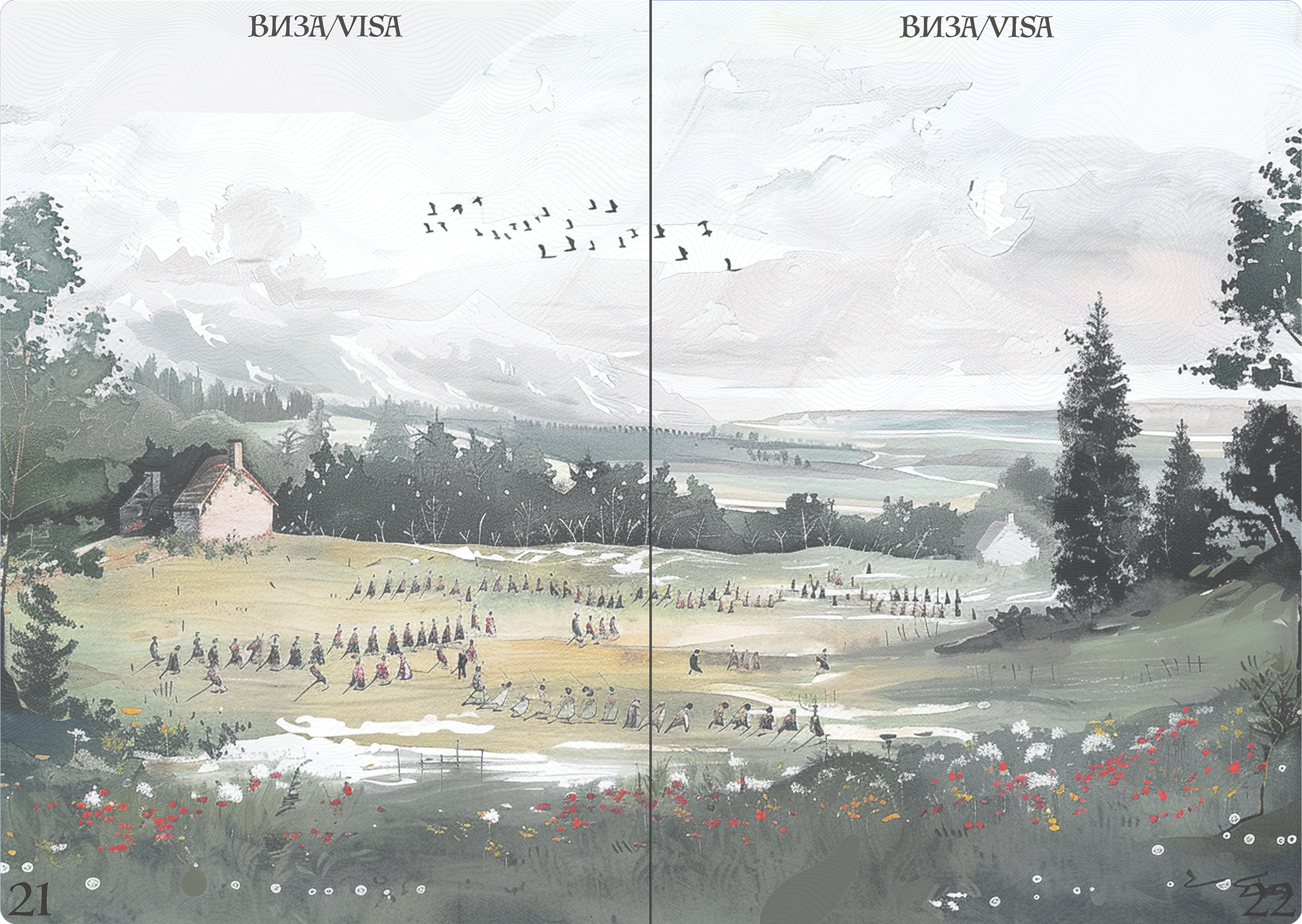 Passport pages and layout 10