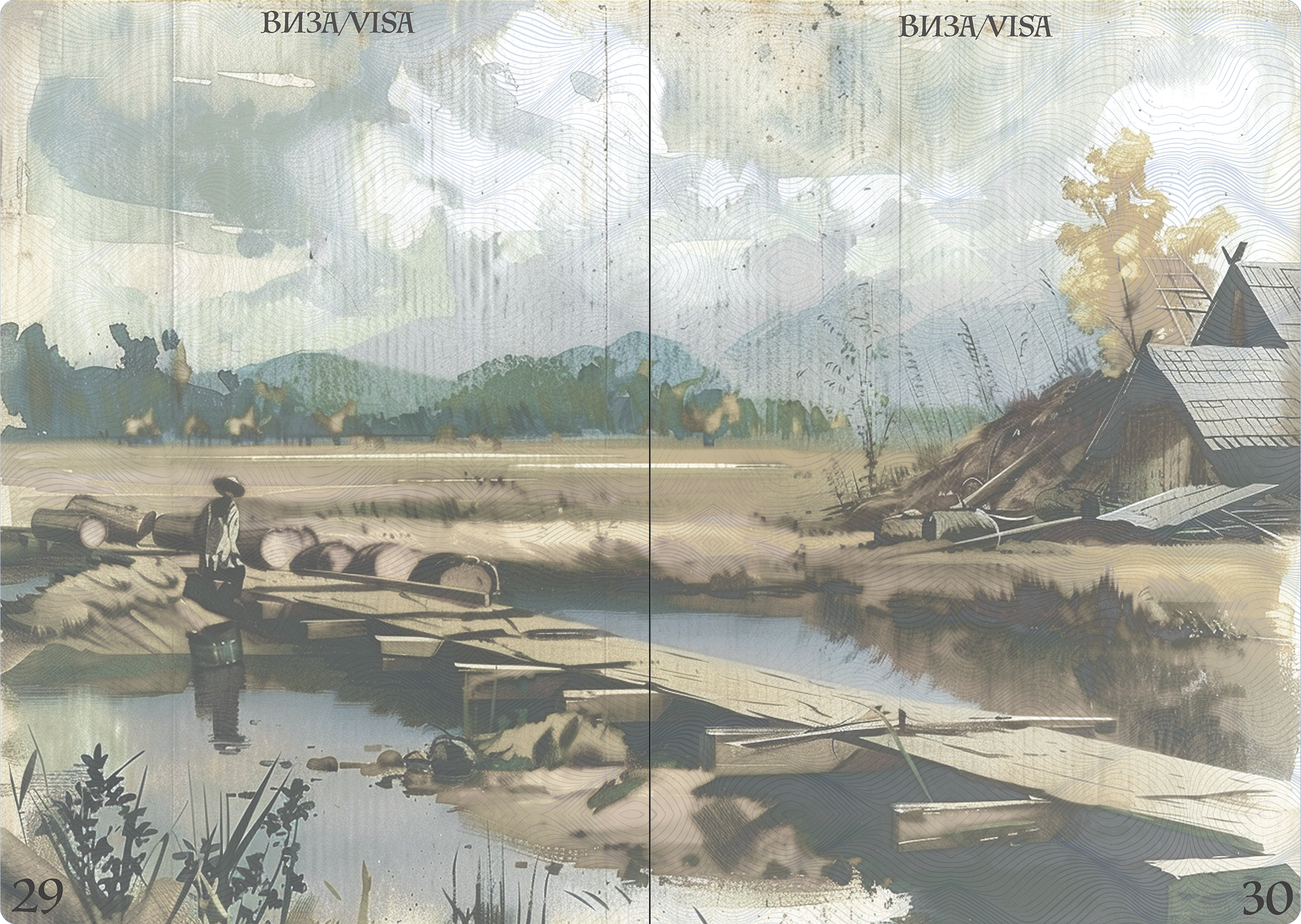 Passport pages and layout 14
