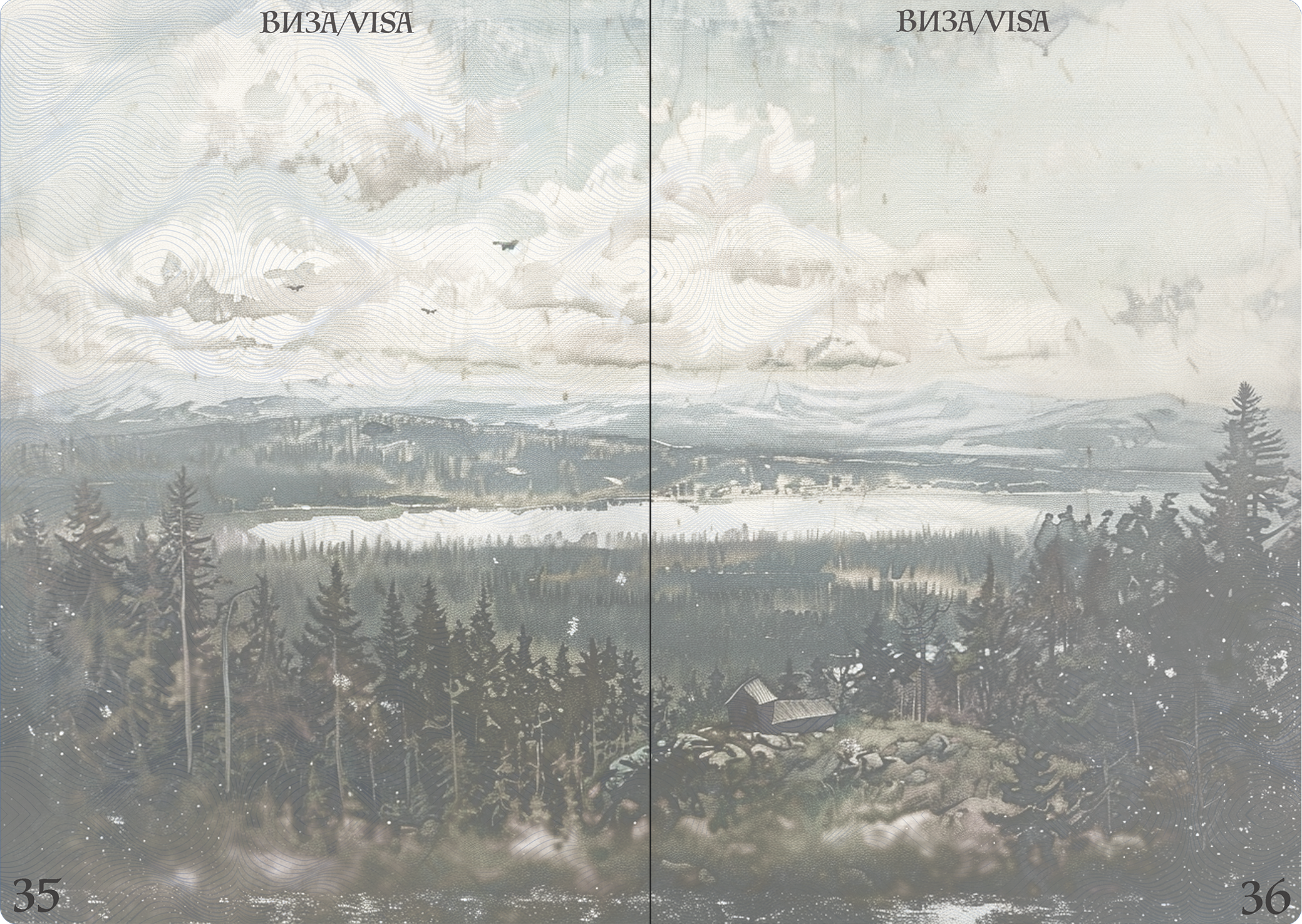 Passport pages and layout 17